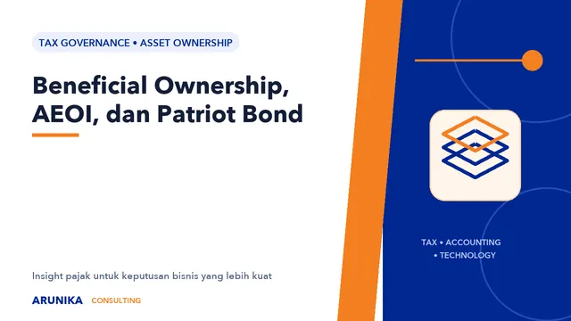 Beneficial Ownership, AEOI, dan Patriot Bond