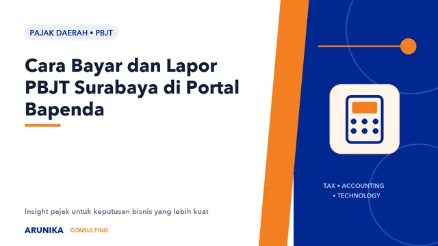 Cara Bayar dan Lapor PBJT Surabaya di Portal Bapenda