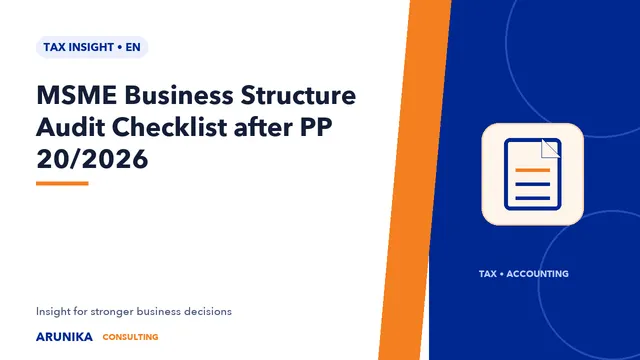 MSME Business Structure Audit Checklist after PP 20/2026