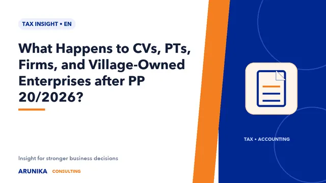 What Happens to CVs, PTs, Firms, and Village-Owned Enterprises after PP 20/2026?
