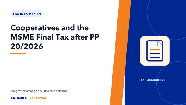 Cooperatives and the MSME Final Tax after PP 20/2026