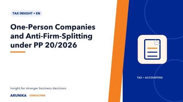 One-Person Companies and Anti-Firm-Splitting under PP 20/2026