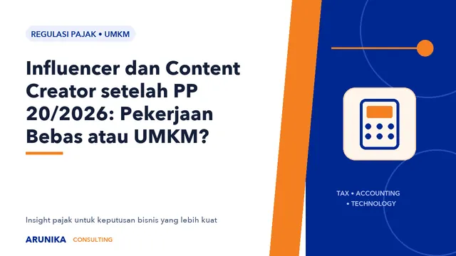 Influencer dan Content Creator setelah PP 20/2026: Pekerjaan Bebas atau UMKM?