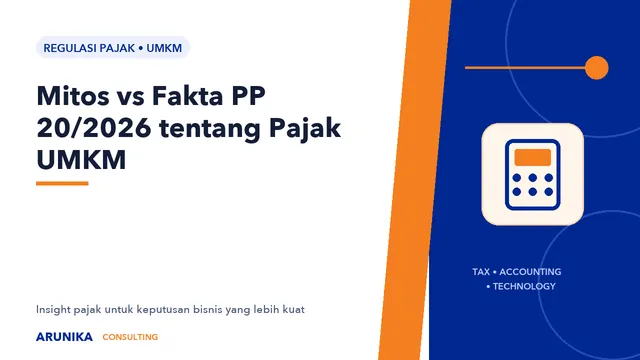 Mitos vs Fakta PP 20/2026 tentang Pajak UMKM