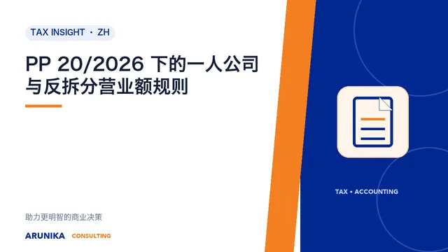 PP 20/2026 下的一人公司与反拆分营业额规则
